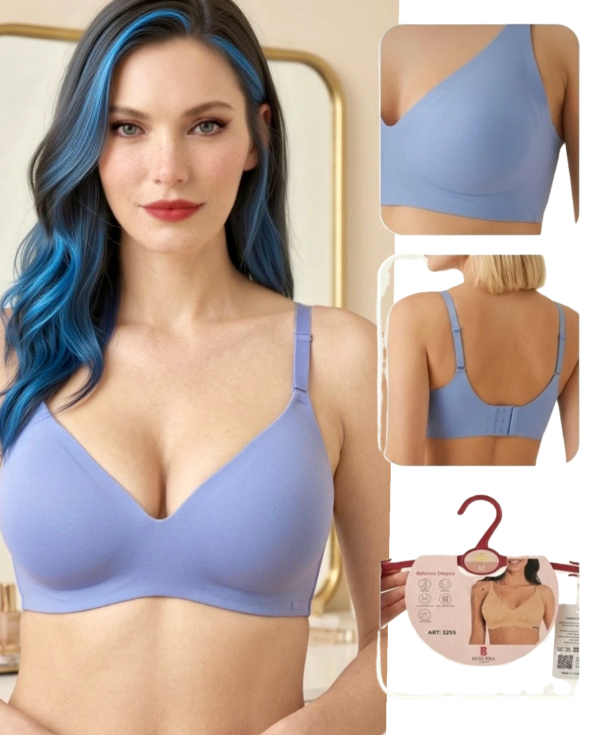 Invisible Comfort Wireless Bra – Seamless Everyday Support